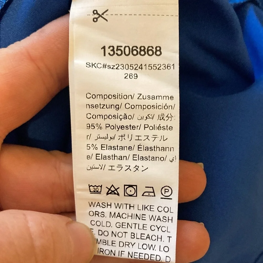 SHEIN Essnce Solid Notched Neck Wrap Detail Blouse size XS new without t… - Picture 12 of 12